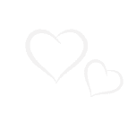Decorative twin hearts illustration